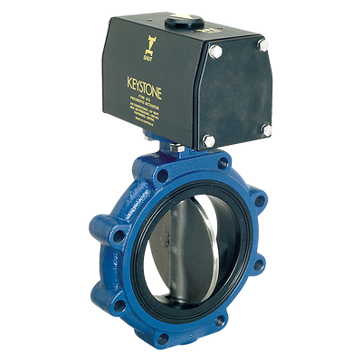 Keystone-K-figure 129 239 butterfly valve Powered Actuator